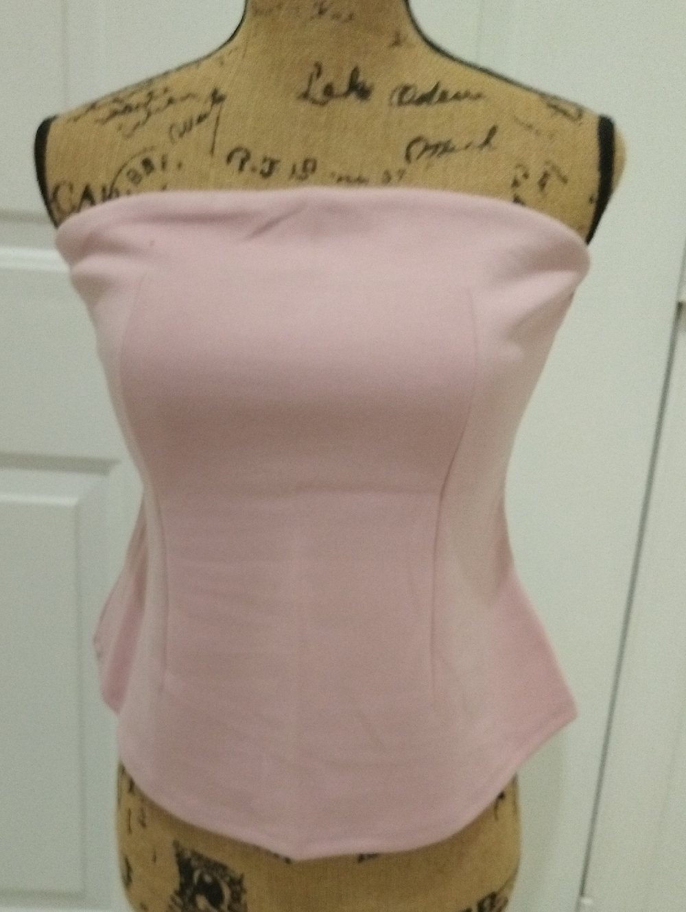 Emerson Lane Strapless Pink Corset Top